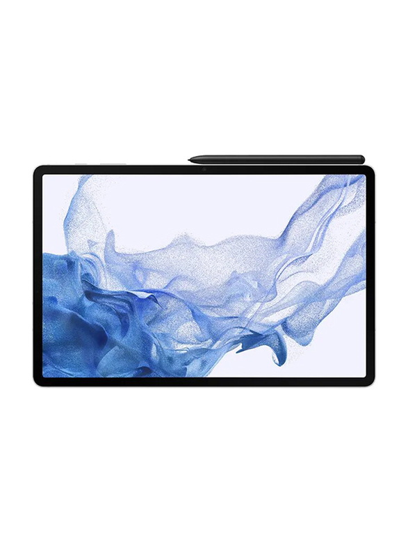 Samsung Galaxy Tab S8 Plus 128GB Silver, 12.4-inch Tablet, 8GB RAM, WiFi + 5G, Middle East Version