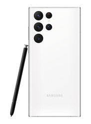 Samsung Galaxy S22 Ultra 128GB White, 8GB RAM, 5G, Dual Sim Smartphone, UAE Version
