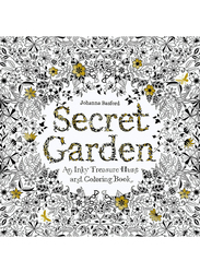 Secret Garden an Inky Treasure Hunt and Coloring Book, Paperback Book, By: Johanna Basford, Black/White