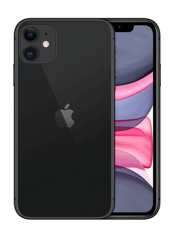 Apple iPhone 11 64GB Black, With Facetime, 4GB RAM, 4G LTE, Smartphone