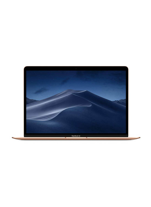 Apple MacBook Air, 13.3 inch Retina Display, Intel Dual Core i5 8th Gen 1.6GHz, 512GB SSD, 16GB RAM, Intel UHD Graphics 617, macOS, English KB with Touch Bar/ID/Trackpad, MUQV2 LL/A, Gold
