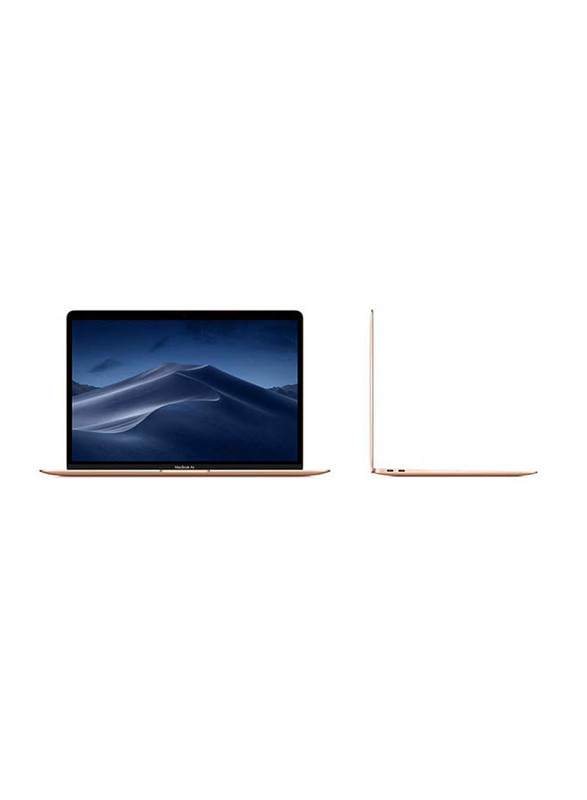 Apple MacBook Air, 13.3 inch Retina Display, Intel Dual Core i5 8th Gen 1.6GHz, 512GB SSD, 16GB RAM, Intel UHD Graphics 617, macOS, English KB with Touch Bar/ID/Trackpad, MUQV2 LL/A, Gold