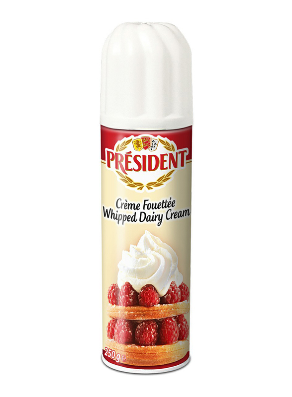 

President Fouettee Whipped Dairy Cream Spray, 250g