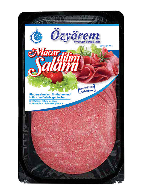 Ozyorem Macar Dilim Beef Salami, 80 grams