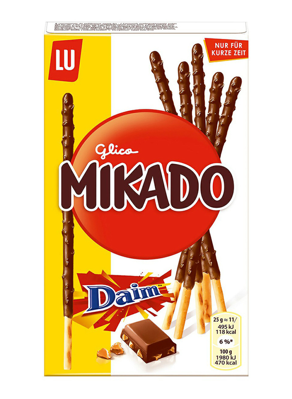 LU Mikado Milk and Daim Chocolate Coated Sticks, 70g