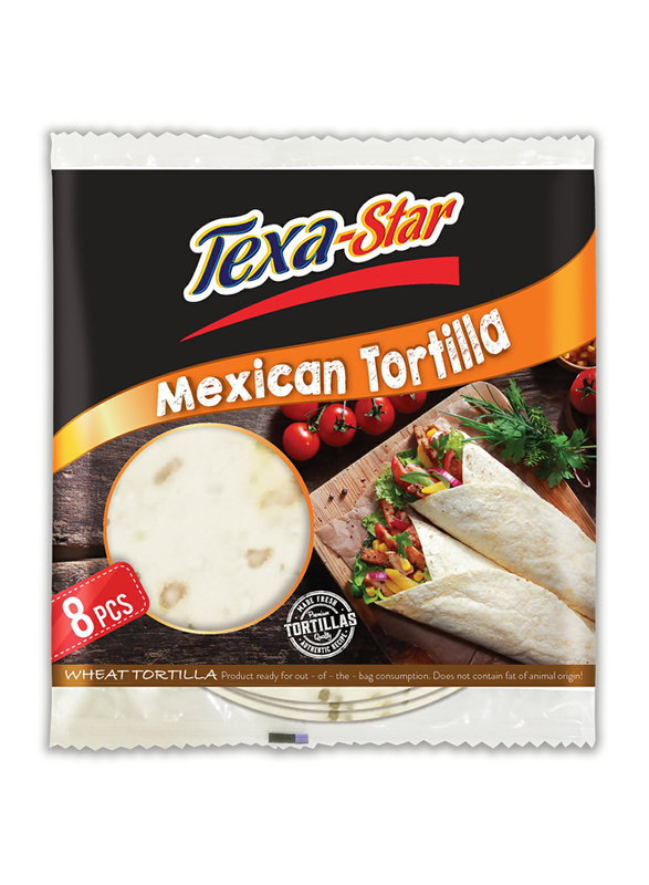 Texa Star 20 inch Wheat Mexican Tortilla, 8 Pieces