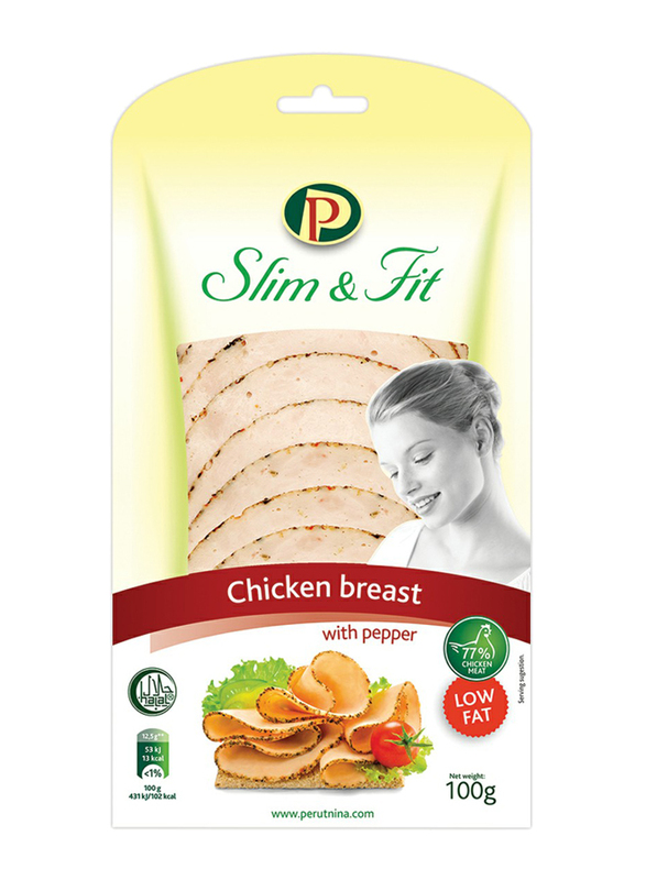 Perutnina Slim & Fit Cold Cuts Chicken Breast with Pepper, 100 grams
