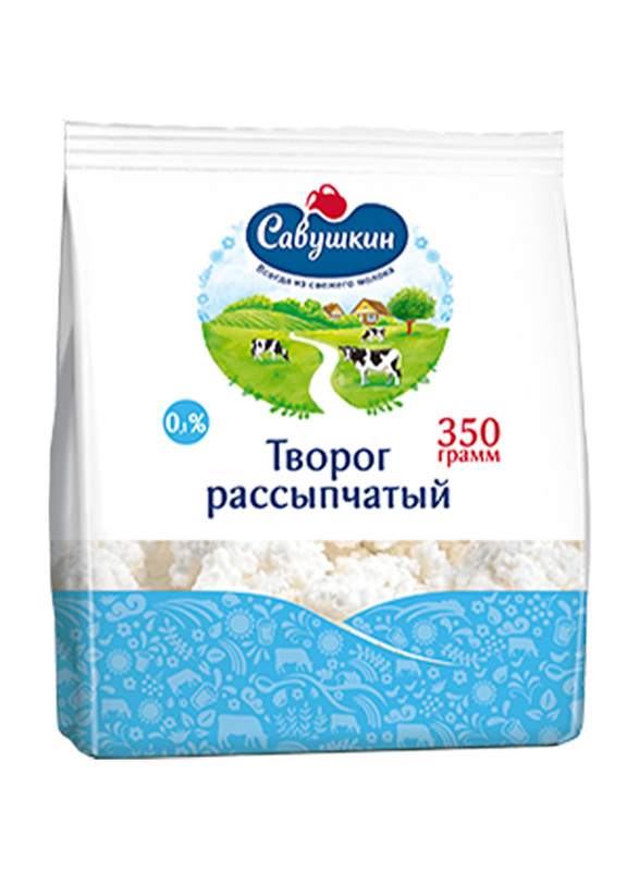 Savushkin 0% Cottage Cheese, 350g
