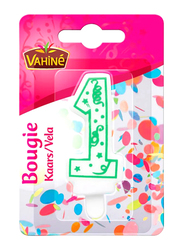 Vahine Accessories Figure 1 Candle, 30g, White/Green