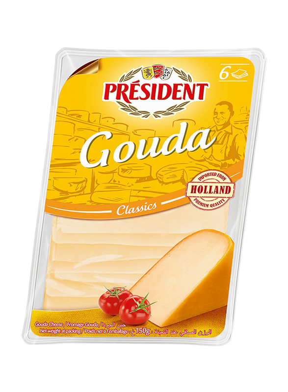 President Gouda Cheese Slices, 10 Packets x 150g