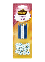 Vahine Accessories Football Candles, 33g, White/Blue