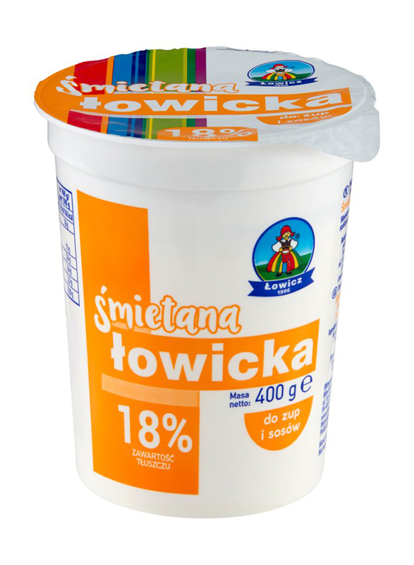 

Lowicz 18% Sour Cream, 400g