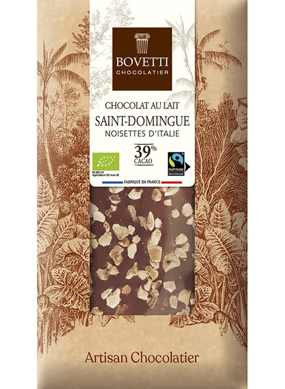 

Bovetti Organic Milk Chocolate With Italian Hazelnuts, 100g