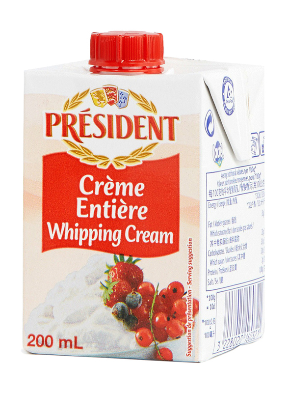 President UHT Entiere Whipping Cream, 200ml