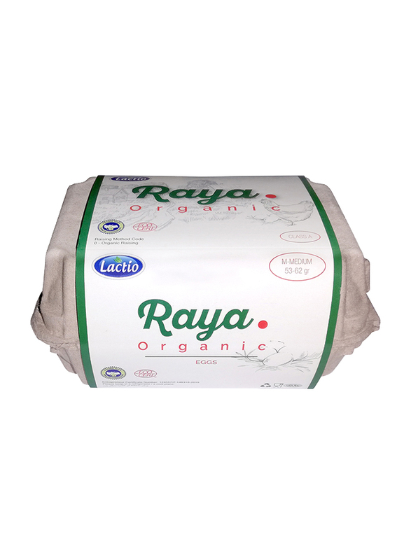 Lactio Raya Organic White Eggs, 6 Pieces