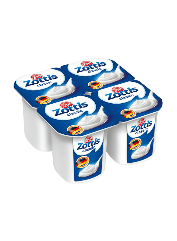 Zott Zottis Classic Natural Plain Yogurt, 4 Portions x 115g
