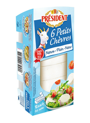 President 6 Small Fresh Unsalted Goat Cheese, 100g