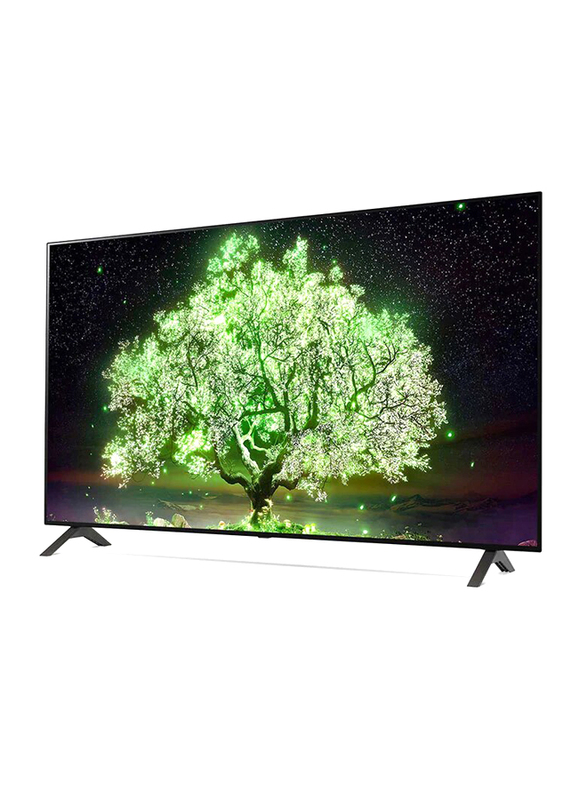 LG 55-inch A1 Series Cinema Screen Design Flat 4K Cinema HDR OLED Smart TV with ThinQ AI, OLED55A1PVA-AMAG, Black