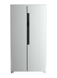 Nikai 430 Litres Side By Side Free Standing Refrigerators, NRF750SBSS, Silver