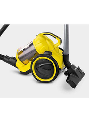 Karcher Canister Vacuum Cleaner, 1100W, 11981280, Yellow/Black/Silver