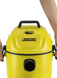 Karcher Canister Vacuum Cleaner, 12L, 1000W, MV2/WD2, Yellow/Black
