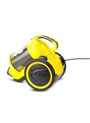 Karcher Canister Vacuum Cleaner, 1100W, 11981280, Yellow/Black/Silver
