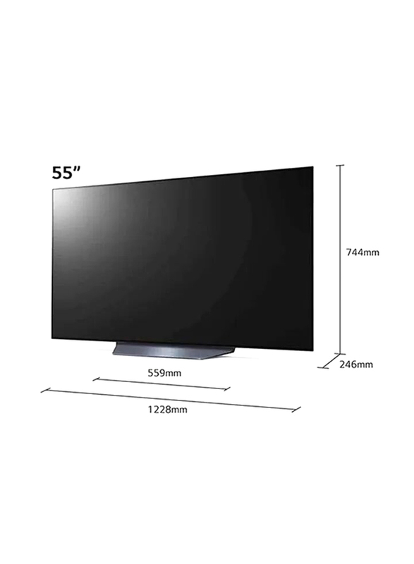 LG 55-Inch B1 Series 4K OLED Smart TV, OLED55B1PVA-AMAG, Black
