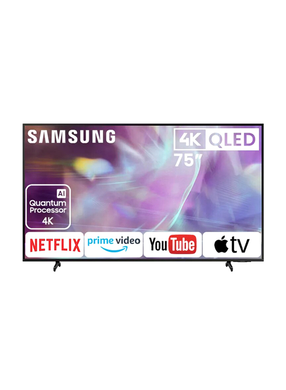 

Samsung 75-Inch 4K QLED Smart TV (2021), 75Q60AA, Black