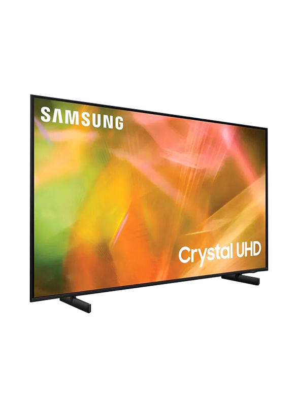 Samsung 55-inch (2021) AU8000 Crystal Flat 4K Ultra HD LCD Smart TV, 55AU8000 / UA55AU8000U, Black