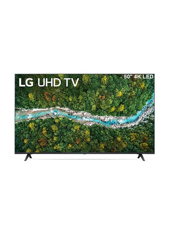 LG 50-Inch UP77 Series Flat 4K Ultra HD LED Smart TV, 50UP7750PVB.FU, Black