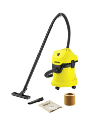 Karcher WD3 Wet & Dry Multipurpose Drum Type Vacuum Cleaner, 17L, 1000W, Yellow