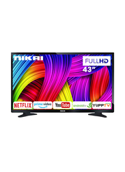 Nikai 43-Inch Full HD LED Smart TV, NTV4300SLEDT3, Black