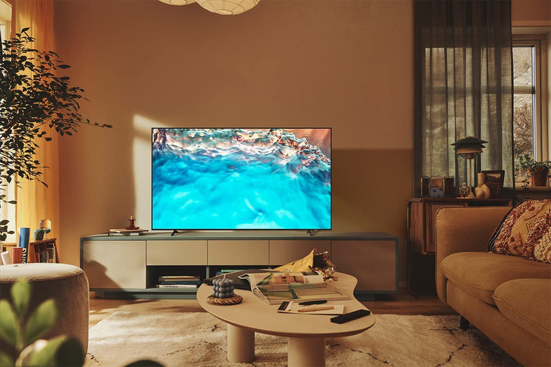 Samsung 75-Inch (2022) 4K Crystal UHD LED Smart TV, UA75BU8500UXZN, Black
