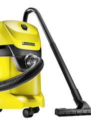 Karcher WD3 Wet & Dry Multi-Purpose Vacuum Cleaner, 17L, 1000W, Yellow/Black