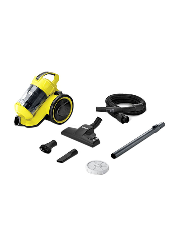 Karcher Canister Vacuum Cleaner, 0.9L, VC 3 Plus, Yellow/Black