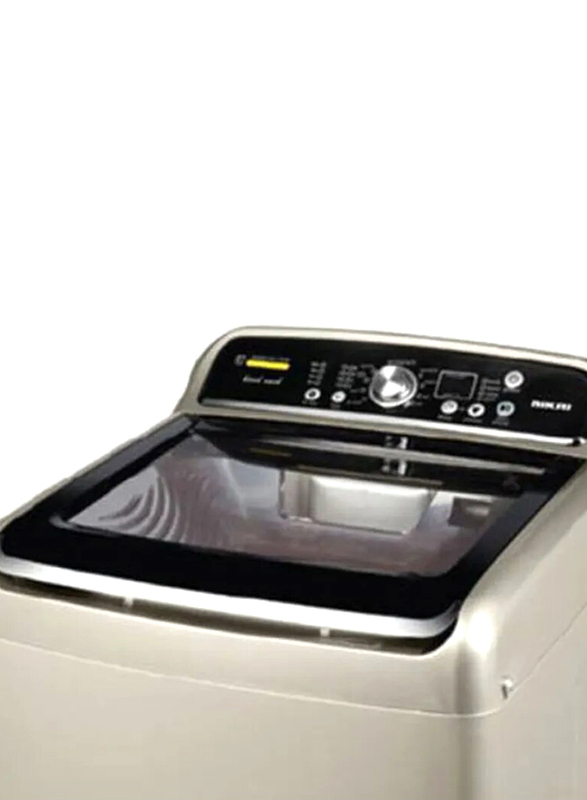 Nikai Top Load Fully Automatic Washing Machine, 12Kg, NWM1401THS, Grey/Black