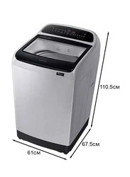 Samsung Top Load Fully Automatic Washing Machine, 10.5Kg, WA10T5260BY, White/Black