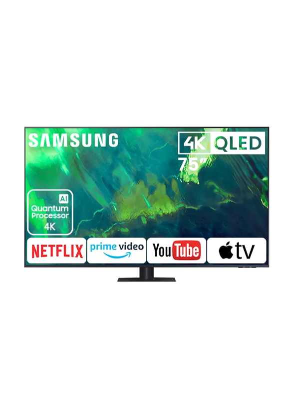 Samsung 75-Inch 4K QLED Smart TV, 75Q70AA, Grey