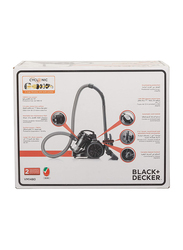 Black+Decker Cyclonic Canister Vacuum Cleaner, 2.5L, VM1480, Black