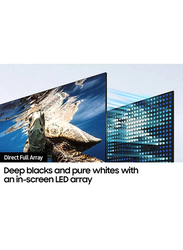 Samsung 65-inch (2021) Q80A Flat 4K Quantum HDR QLED Smart TV, 65Q80AA, Silver/Black