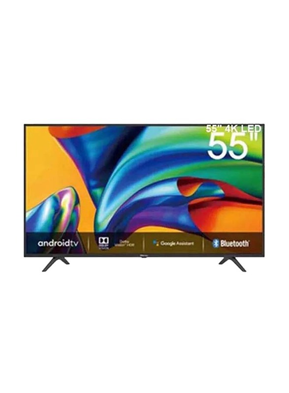 Hisense 55-inch Flat 4K Ultra HD LED Smart TV, 55B7206UW, Black