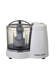 Black+Decker 0.35L Chopper with Dual Blade, 120W, SC350-B5, White/Clear