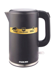 Nikai 1.7L Kettle, 2200 W, NK820T1, Black