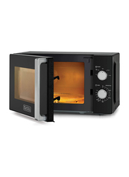 Black+Decker 20L Aluminium Microwave Oven, 700W, MZ2010, Black