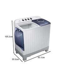 Samsung Top Load Semi Automatic Washing Machine, 12Kg, WT12J4200MB/GU, White