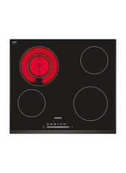 Siemens 4-Burner Electric Ceramic Hobs, ET651NF17Q, Black