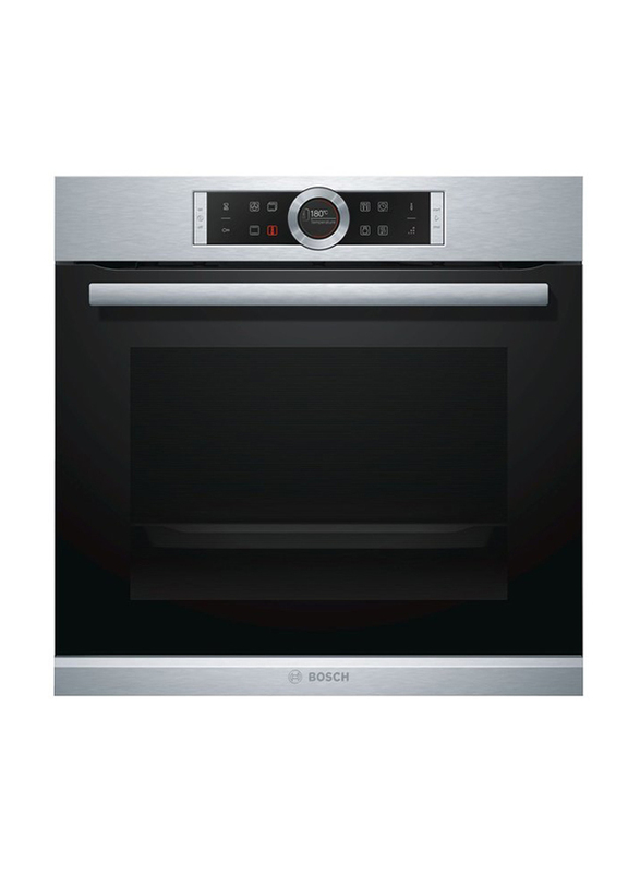 

Bosch 71L Built-In Electric Oven, 3600W, HBG655BS1M, Black/Silver