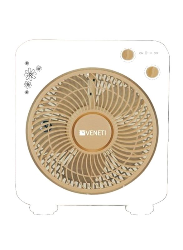 Veneti 12 inch Electric Box Fan, VF-TS12A, White