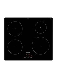 Siemens 4-Burner Built-In Electric Induction Hob, EU611BEB1E, Black