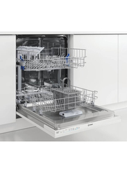 Indesit 13 Place Settings Built-In Fully Integrated Dishwasher, DIE2B19UK, White
